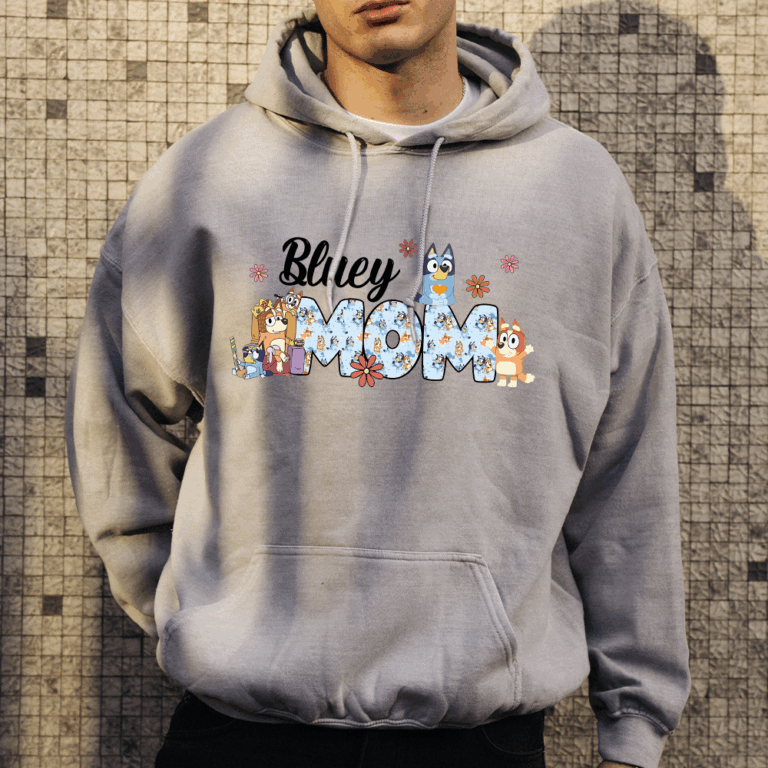 Alternative view of Bluey Mom Shirt, Cool Moms Club T-Shirt, Mother's Day Gift for Moms, Funny Mom Shirt, Cute Bluey Tee, Gift for Bluey Fans