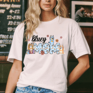 Bluey Mom Shirt, Cool Moms Club T-Shirt, Mother's Day Gift for Moms, Funny Mom Shirt, Cute Bluey Tee, Gift for Bluey Fans