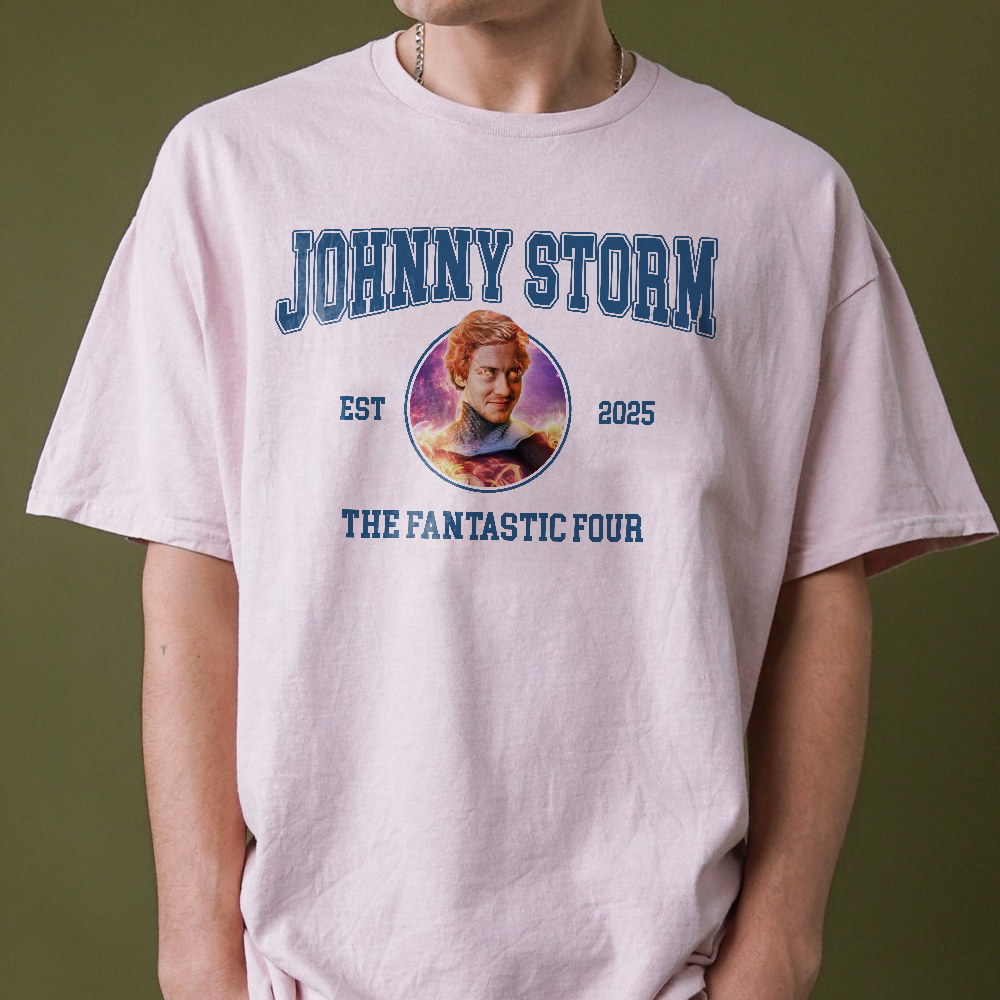 Johnny Storm Human Torch Fantastic Four Marvel Shirt, Superhero shirt, The Fantastic Four First Steps Shirt, Fantastic Four Shirt