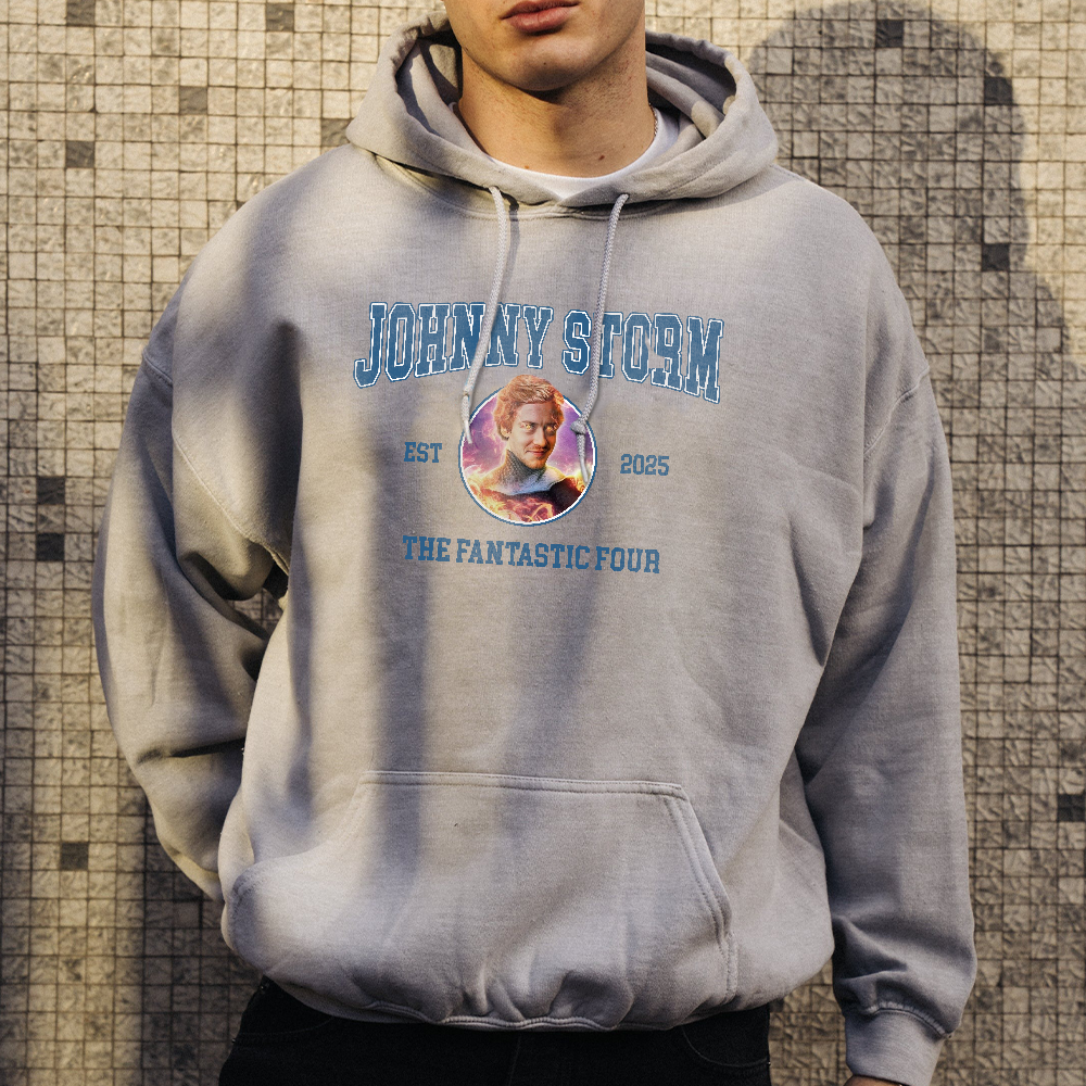 Johnny Storm Human Torch Fantastic Four Marvel Shirt, Superhero shirt, The Fantastic Four First Steps Shirt, Fantastic Four Shirt - Image 5