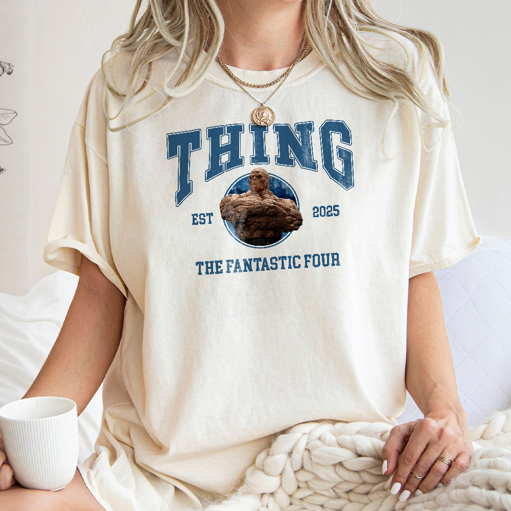 Fantastic Four The Thing Shirt Tee 2025, The Fantastic Four First Steps T-Shirt, Avengers Superhero Studio Shirt