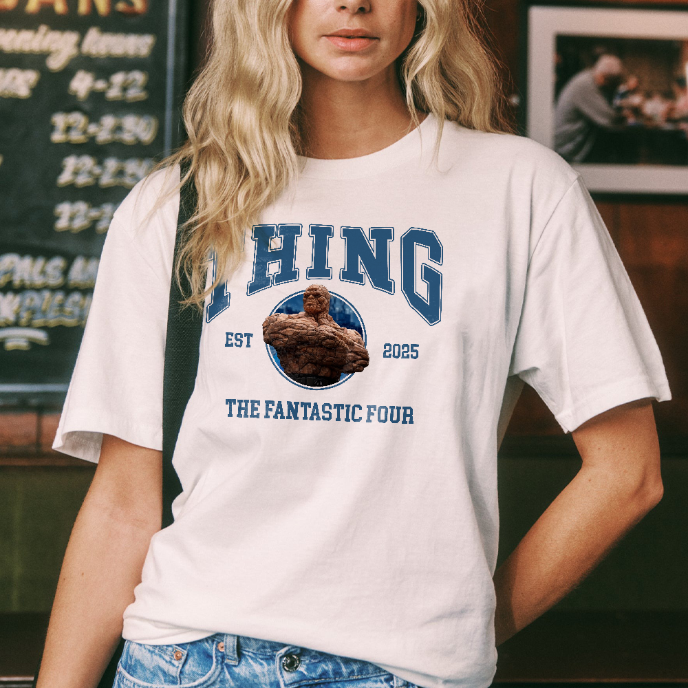 Fantastic Four The Thing Shirt Tee 2025, The Fantastic Four First Steps T-Shirt, Avengers Superhero Studio Shirt - Image 5