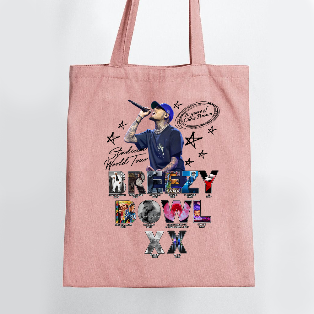 Chris Brown Breezy Bowl Tour Tote Bag - Image 3