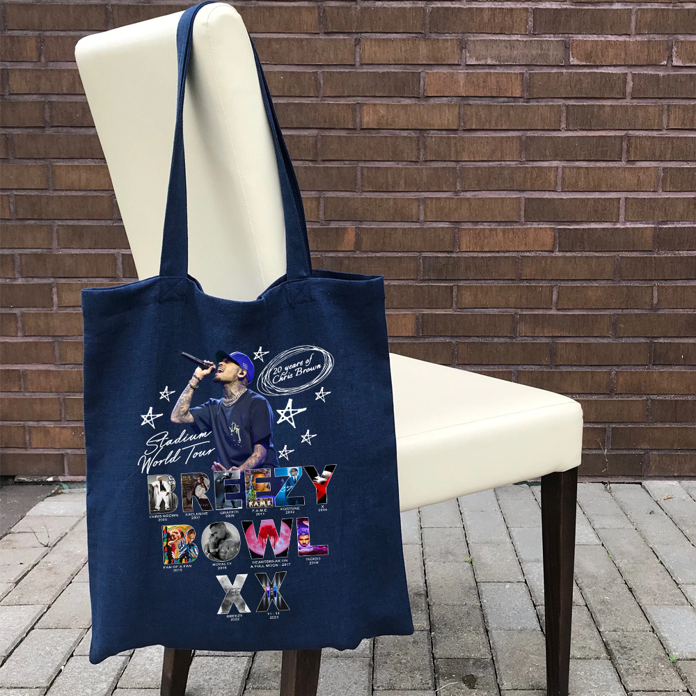 Chris Brown Breezy Bowl Tour Tote Bag - Image 6