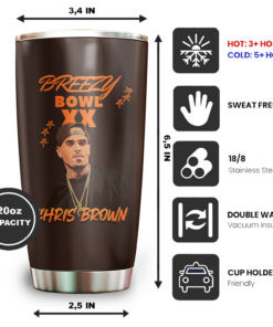 Alternative view of Chris Brown Tumbler Wrap, Music Lovers Tumblers