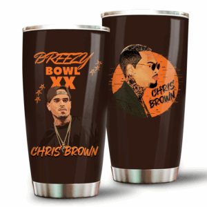 Chris Brown Tumbler Wrap, Music Lovers Tumblers