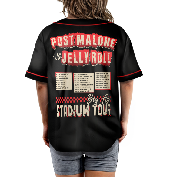 Jelly Roll Posty Jersey, Jelly Roll Concert Tshirt, Post Malone Jersey - Image 5