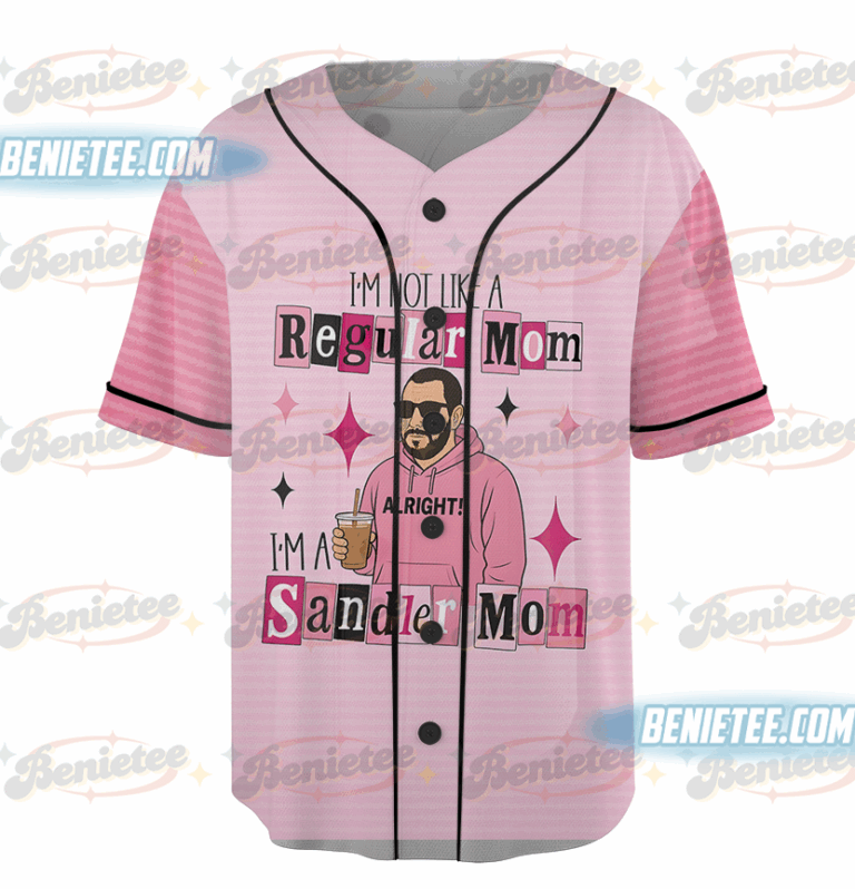 Alternative view of Funny I'm not a regular Mom I'm a Sandler Mom Baseball Jersey, Adam Sandler Funny Jersey, Adam Sandler Fan Gift, Gift for Mom, Actors Tshirt