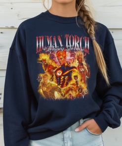 Alternative view of The Fantastic Four First Steps Shirt, Johnny Storm Human Torch Fantastic Four Shirt