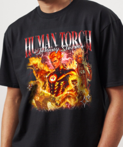 The Fantastic Four First Steps Shirt, Johnny Storm Human Torch Fantastic Four Shirt