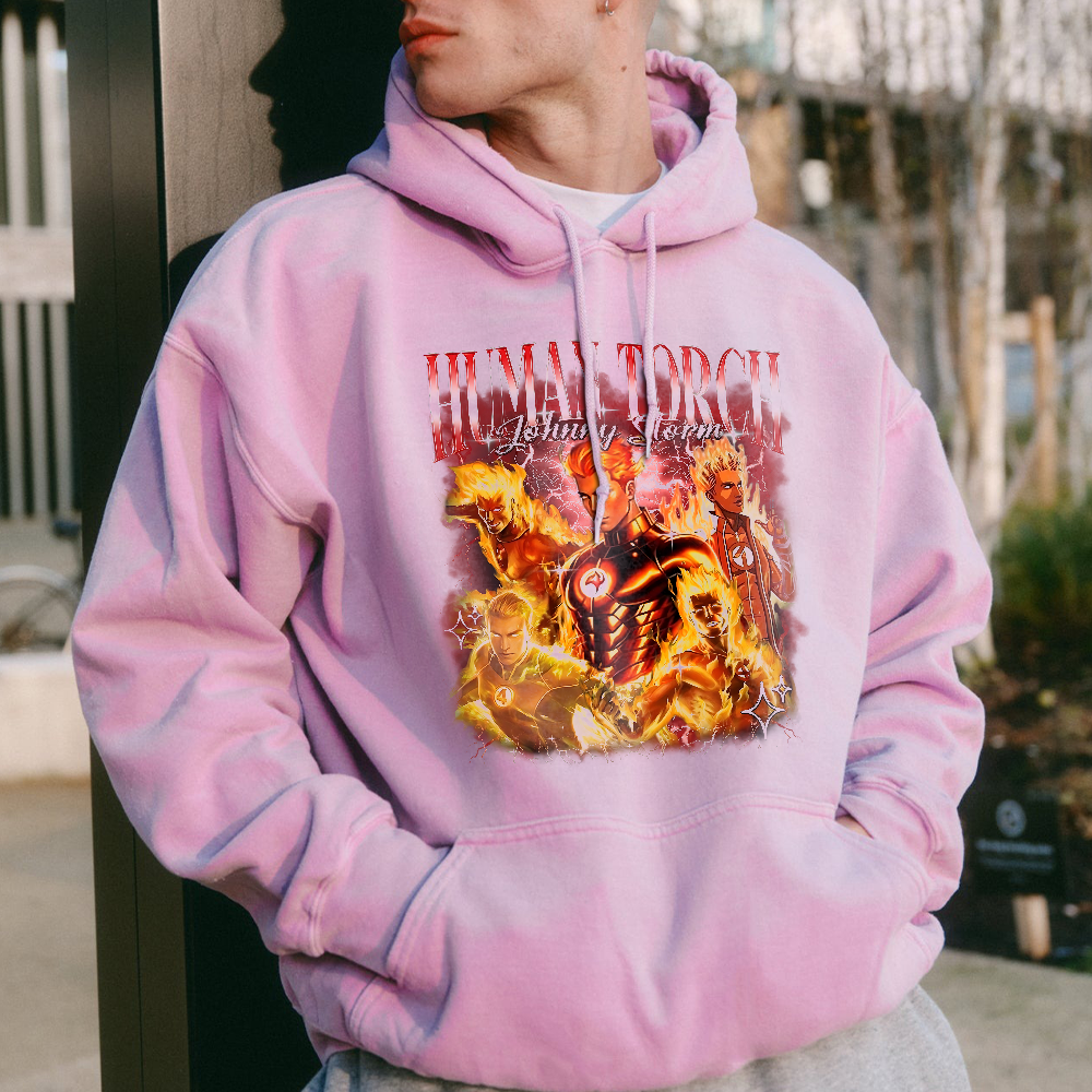 The Fantastic Four First Steps Shirt, Johnny Storm Human Torch Fantastic Four Shirt - Image 3