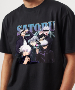 Alternative view of Retro Satoru Gojo Shirt, Jujutsu Kaisen Anime T-Shirt, Anime Sweatshirt, Anime Hoodie, Anime Fan Gift, Birthday Gift