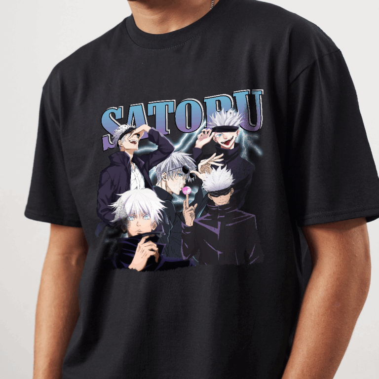 Alternative view of Retro Satoru Gojo Shirt, Jujutsu Kaisen Anime T-Shirt, Anime Sweatshirt, Anime Hoodie, Anime Fan Gift, Birthday Gift