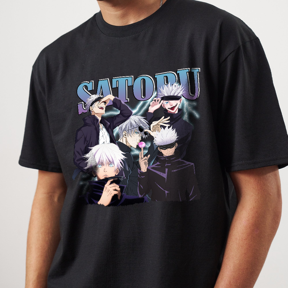 Retro Satoru Gojo Shirt, Jujutsu Kaisen Anime T-Shirt, Anime Sweatshirt, Anime Hoodie, Anime Fan Gift, Birthday Gift - Image 2