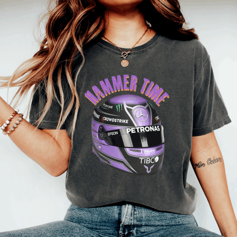 Vintage Hammer Time Racing Tee, Unisex Formula 1 T-Shirt, Hamilton Mercedes 2021, Gift for Race Fans, Casual Streetwear
