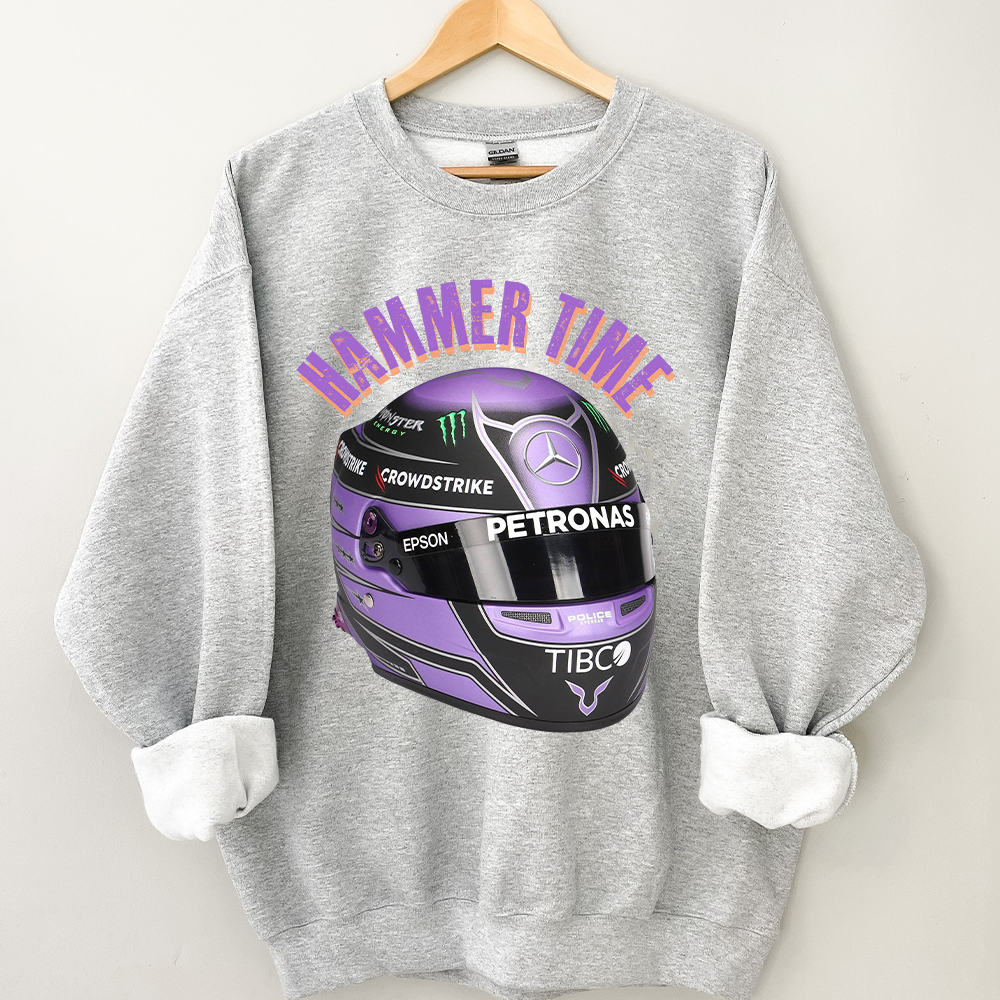 Vintage Hammer Time Racing Tee, Unisex Formula 1 T-Shirt, Hamilton Mercedes 2021, Gift for Race Fans, Casual Streetwear - Image 4