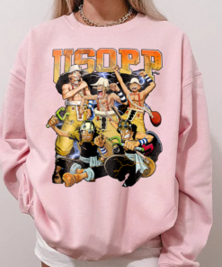 Alternative view of Retro Usopp Shirt, One Piece Retro Anime T-Shirt, Anime Sweatshirt, Anime Hoodie, Anime Fan Gift, Birthday Gift