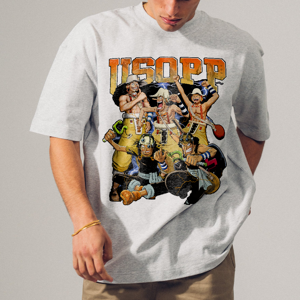 Retro Usopp Shirt, One Piece Retro Anime T-Shirt, Anime Sweatshirt, Anime Hoodie, Anime Fan Gift, Birthday Gift - Image 4