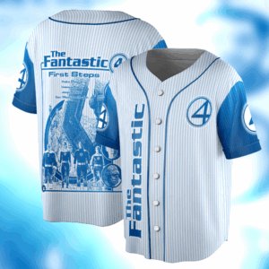 Aesthetic The Fantastic Four First Steps Superhero Movie Vintage Graphic Jersey, The Fantastic Four Shirt