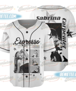 Sabrina Carpenter Short N Sweet Album Baseball Jersey