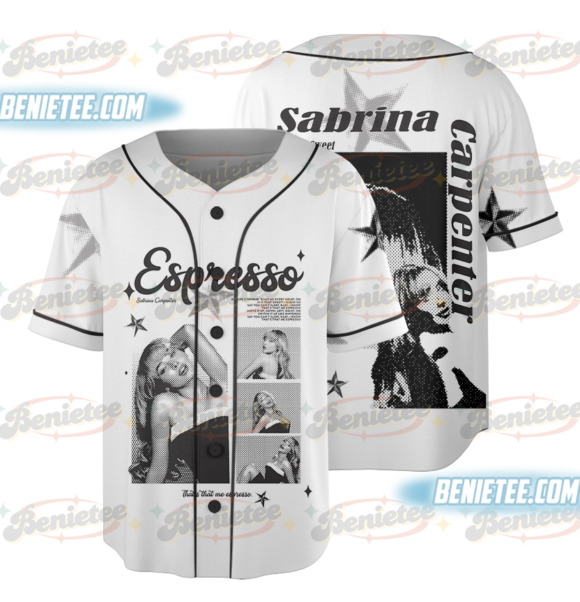 Sabrina Carpenter Short N Sweet Album Baseball Jersey