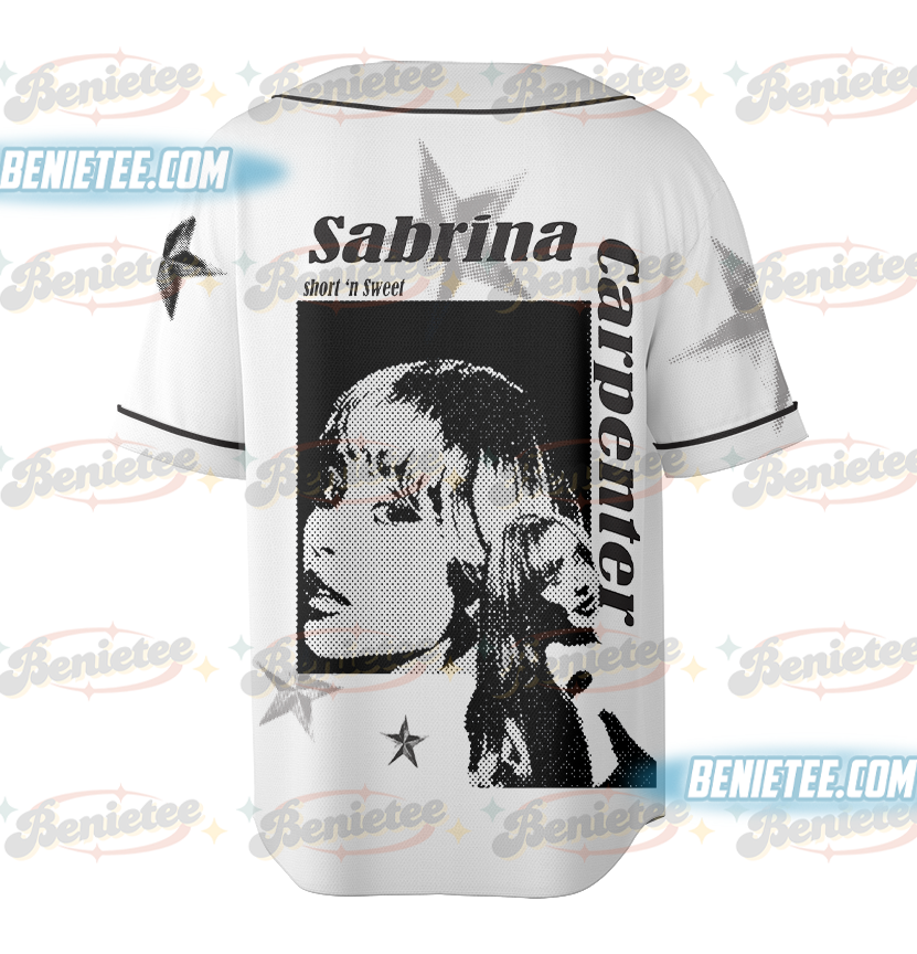 Sabrina Carpenter Short N Sweet Album Baseball Jersey - Image 3