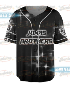 Alternative view of Nostalgic Jonas Brothers Tour Baseball Jersey