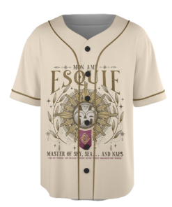 Alternative view of Retro 90's Esquie Expedition 33 Baseball Jersey, Esquie Clair Obscur Expedition 33 Fan Bootleg Jersey
