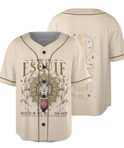 Retro 90's Esquie Expedition 33 Baseball Jersey, Esquie Clair Obscur Expedition 33 Fan Bootleg Jersey