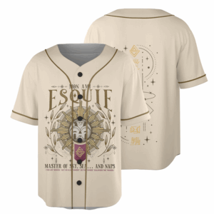 Retro 90's Esquie Expedition 33 Baseball Jersey, Esquie Clair Obscur Expedition 33 Fan Bootleg Jersey