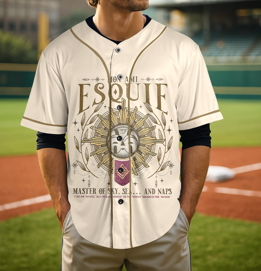 Retro 90's Esquie Expedition 33 Baseball Jersey, Esquie Clair Obscur Expedition 33 Fan Bootleg Jersey - Image 4