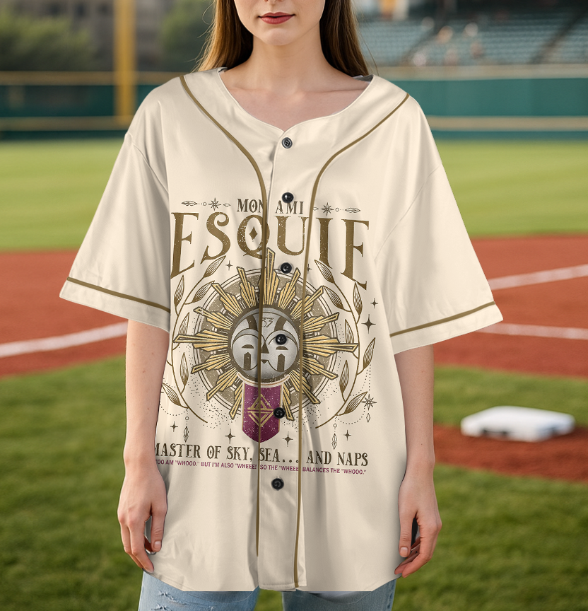Retro 90's Esquie Expedition 33 Baseball Jersey, Esquie Clair Obscur Expedition 33 Fan Bootleg Jersey - Image 5