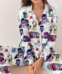 Undertale Deltarune Pajamas Set Long, Kris Susie Ralsei Gaming Pajamas