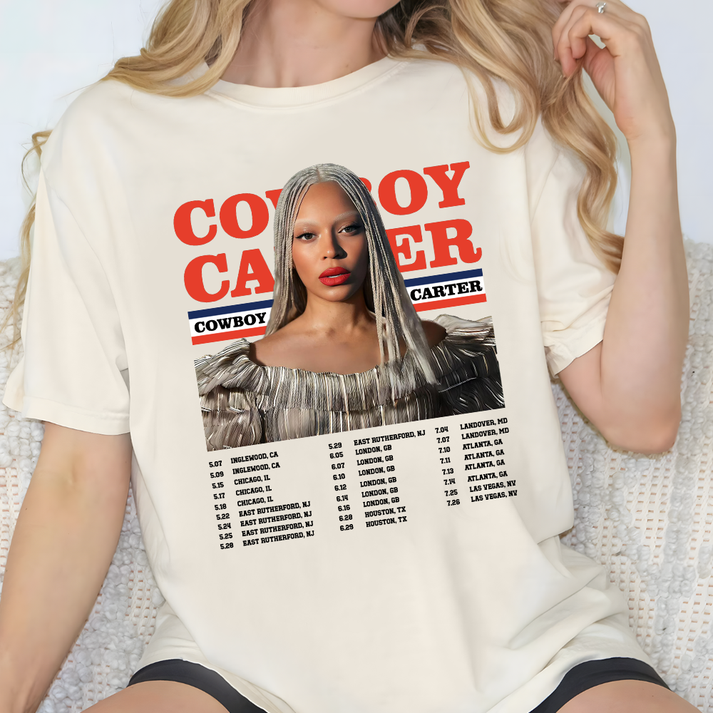 Vintage Beyonce Cowboy Carter Shirt, Beyoncé Cowboy Carter Tour Shirt - Image 2