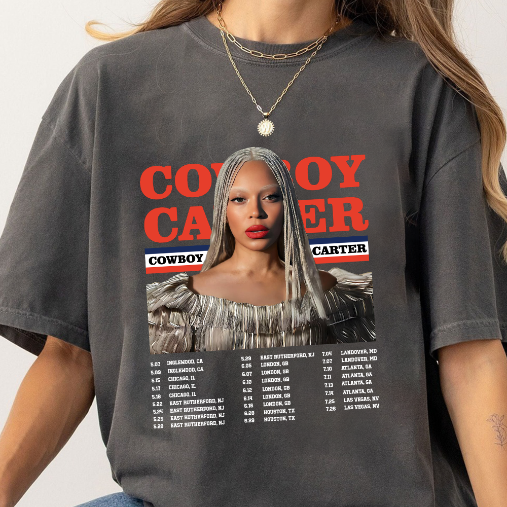 Vintage Beyonce Cowboy Carter Shirt, Beyoncé Cowboy Carter Tour Shirt - Image 4