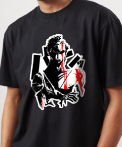 Alternative view of Anime one piece Zoro Tee, One Piece Shirt