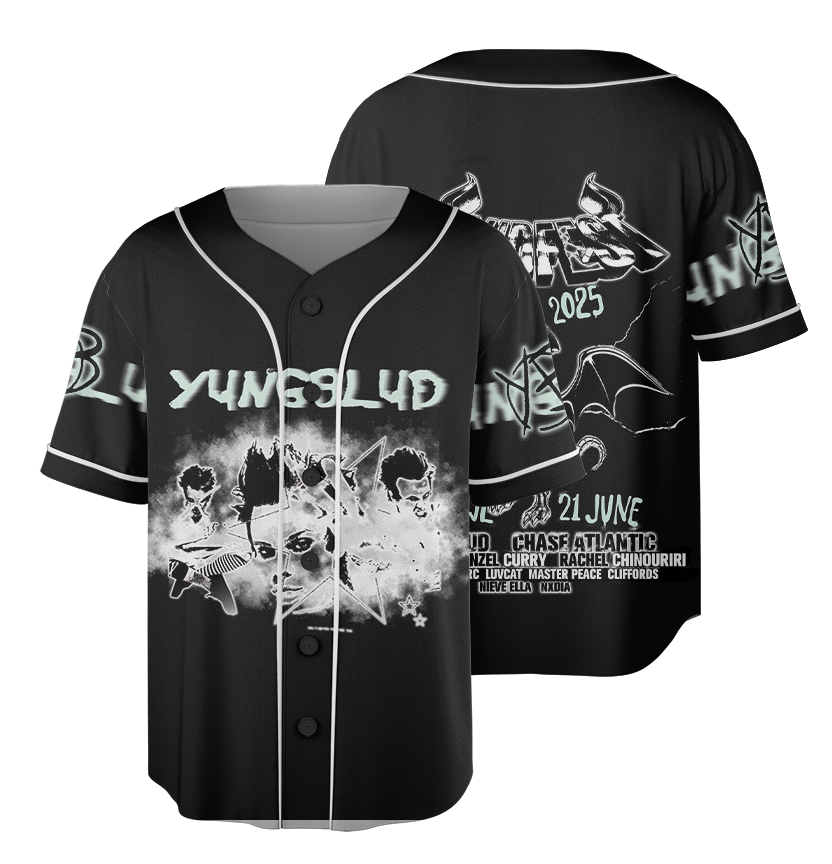 Yungblud Life on Mars Jersey, Yungblud Collage Jersey, Yungblud 2025 Concert Baseball Jersey, IDOLS Tour 2025 Yungblud Tee