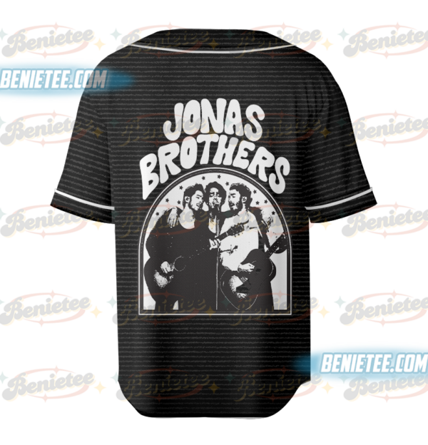 Alternative view of Jonas Bros 20th Anniversary Tour 2025 Baseball Jersey, Retro Jonas Brothers Tour Jersey, Pop Band Concert Shirt