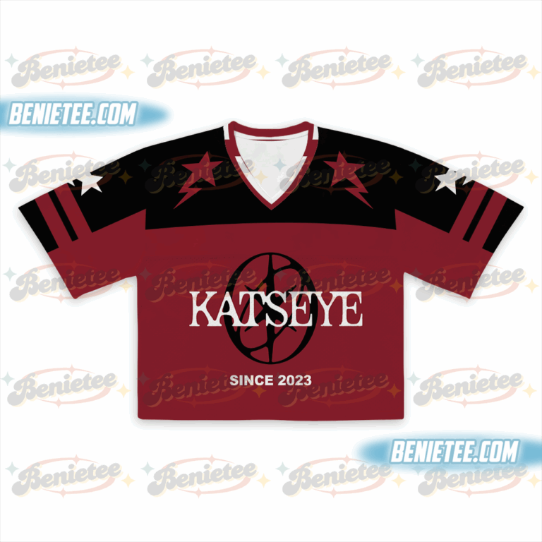 Alternative view of Katseye Kpop Football Jersey Crop Top Fan Inspired Katseye Band Tee Graphic Kpop Shirt Since 2023
