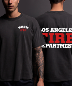 Alternative view of 9-1-1 TV Show LAFD Crewneck Sweatshirt,Los Angeles Fire Department Fan Tee