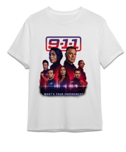 Alternative view of 9-1-1 Show, Abstract Tv Show Shirt, Bobby Nash, 911 show, Athena, Tv Show Tshirt
