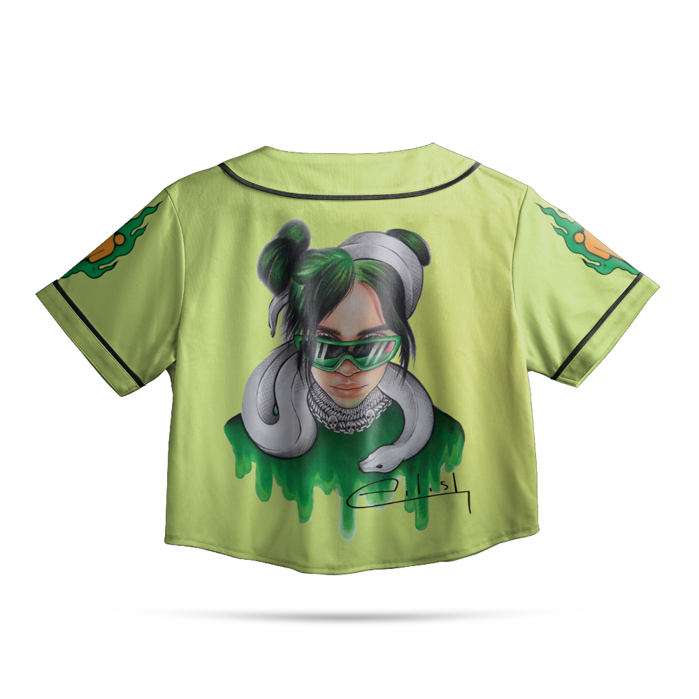 Billie Eilish Croptop Basetball Jersey - Image 2