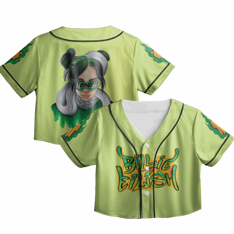 Billie Eilish Croptop Basetball Jersey