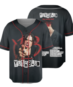 2025 Concert Dates Baseball Jersey, Yungblud Idols World Tour Jersey