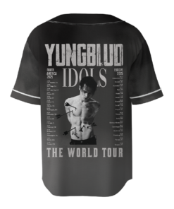 Alternative view of Vintage Yungblud 2025 New Album IDOLS tour Baseball Jersey