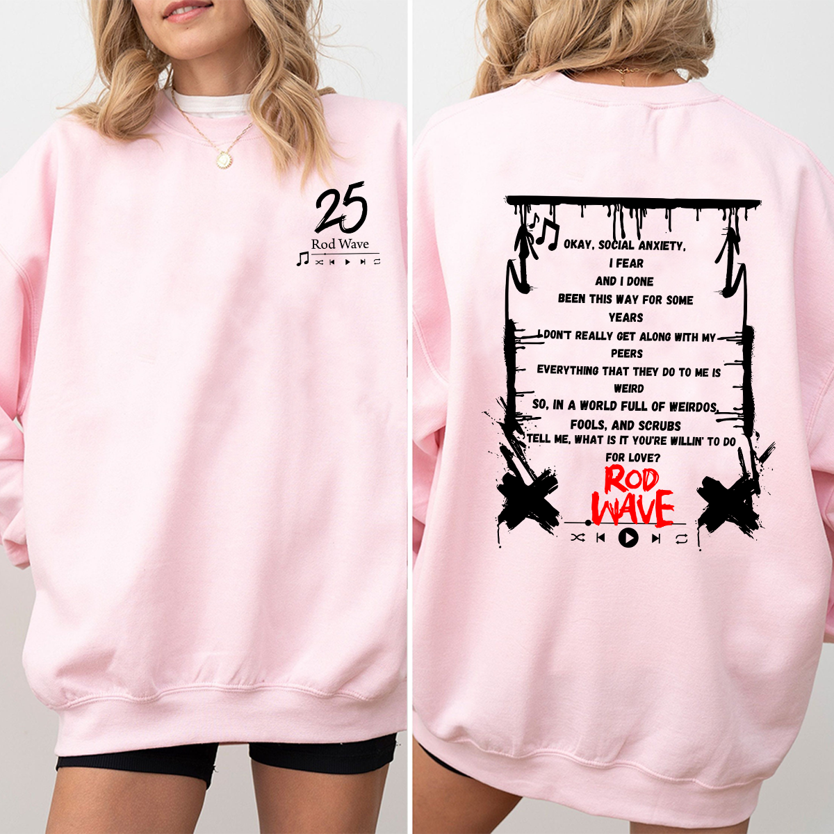 Unisex Rod Wave "25" T-Shirt, Personalized Wave Baseball Jersey, Rod Baseball Jersey, Baseball Jersey Outfit - Image 3