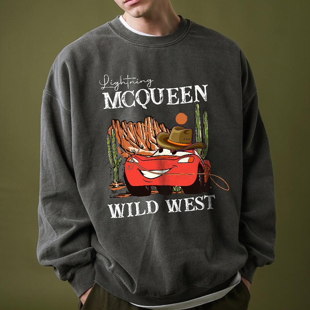 Retro Lightning McQueen Western Cowboy Wild West T-Shirts, Disney Pixar Cars Shirt, Cars Land Piston Cup Tee, Radiator Tee - Image 3