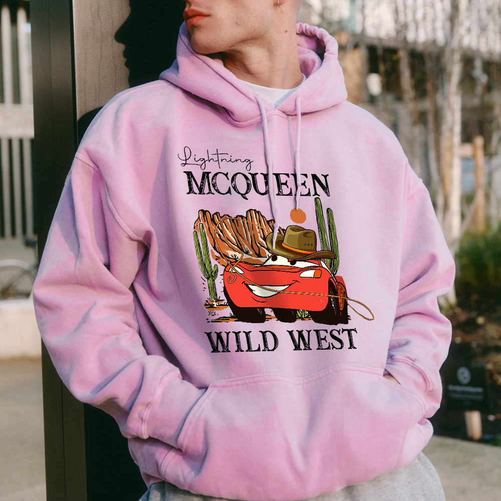 Retro Lightning McQueen Western Cowboy Wild West T-Shirts, Disney Pixar Cars Shirt, Cars Land Piston Cup Tee, Radiator Tee - Image 2