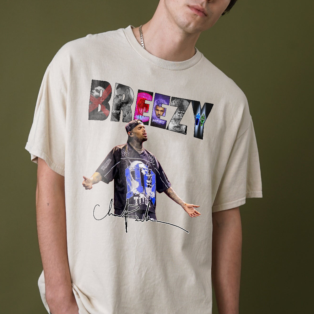 2025 Chris Brown Tour Breezy Bowl XX TShirt, Chris Brown Concert 2025 Shirt, Chris Brown Graphic Shirt, Chris Brown Fan Gift, Breezy Shirt - Image 4