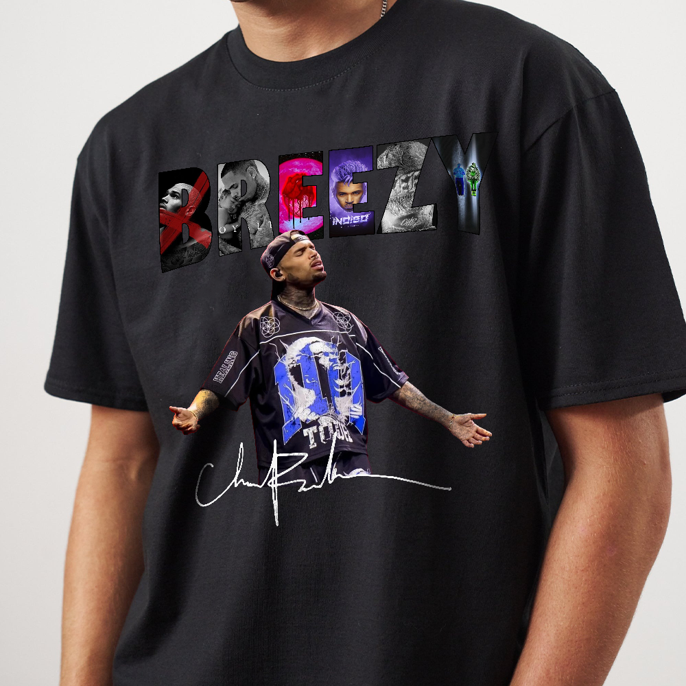 2025 Chris Brown Tour Breezy Bowl XX TShirt, Chris Brown Concert 2025 Shirt, Chris Brown Graphic Shirt, Chris Brown Fan Gift, Breezy Shirt - Image 5